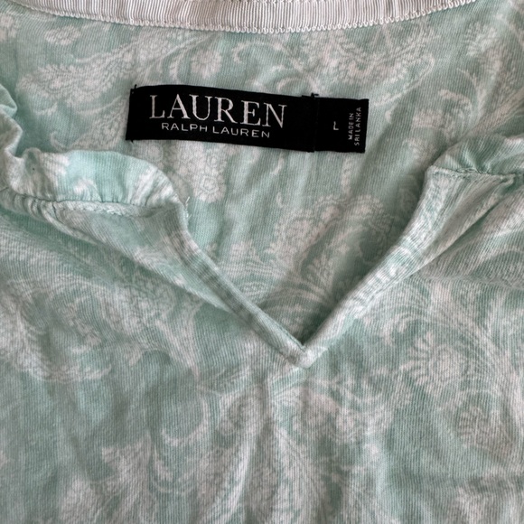 Lauren Ralph Lauren- Ruffle Pajama Set - Picture 3 of 4